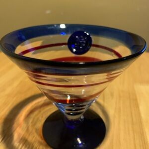 Hand Blown Kosta Boda Martini Glass